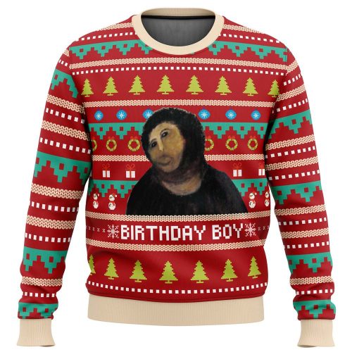 Unique Birthday Boy Potato Jesus Ugly Christmas Sweater – Festive and Funny Gift