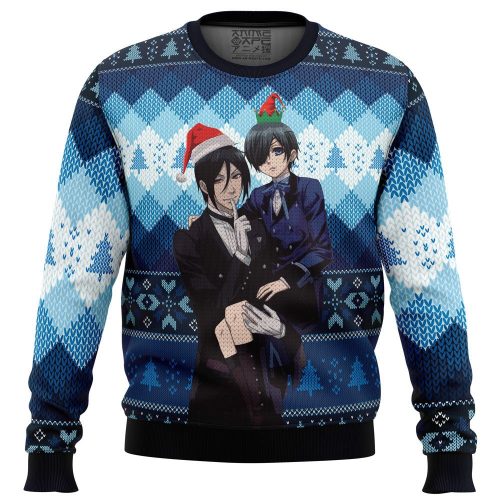 Shop the Stylish Black Butler Ugly Christmas Sweater – Perfect for Anime Fans!