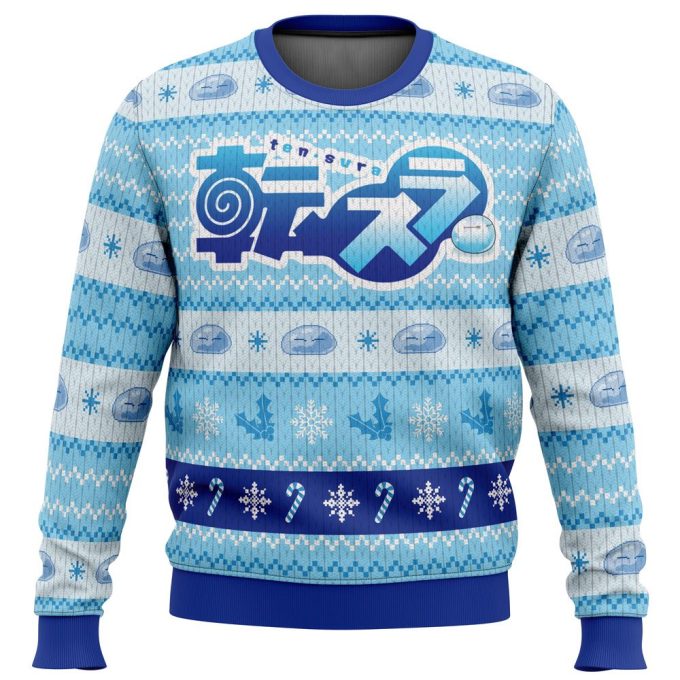 Get Festive with a Reincarnated as a Slime Christmas Sweater – Blue Christmas Edition!