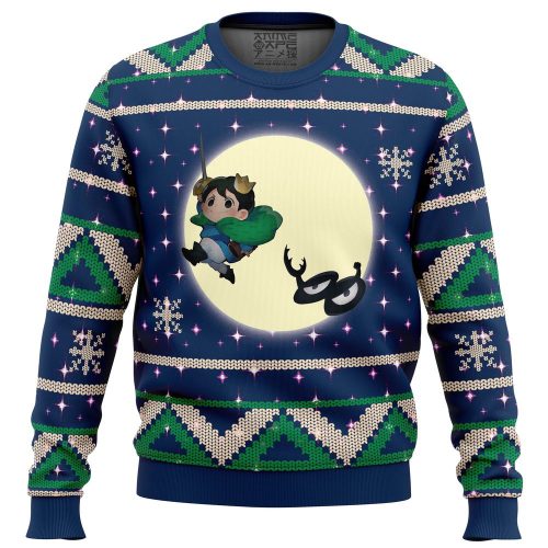 Full Moon Ranking of Kings Ugly Christmas Sweater - Bojji & Kage: Festive & Unique