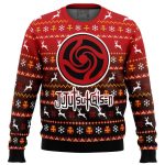 Jujutsu Kaisen Ugly Christmas Sweater with Bottons Symbol – Festive and Stylish!