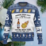 Busch Light Drinking Dungeon And Dragons Ugly Christmas Sweater
