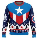 Get Festive with Captain America Ugly Christmas Sweater – Perfect Holiday Attire!