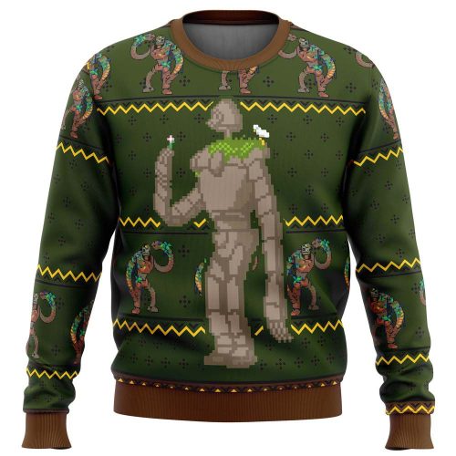 Get Festive with Laputan Robot Soldier Ugly Christmas Sweater – Castle in the Sky Edition