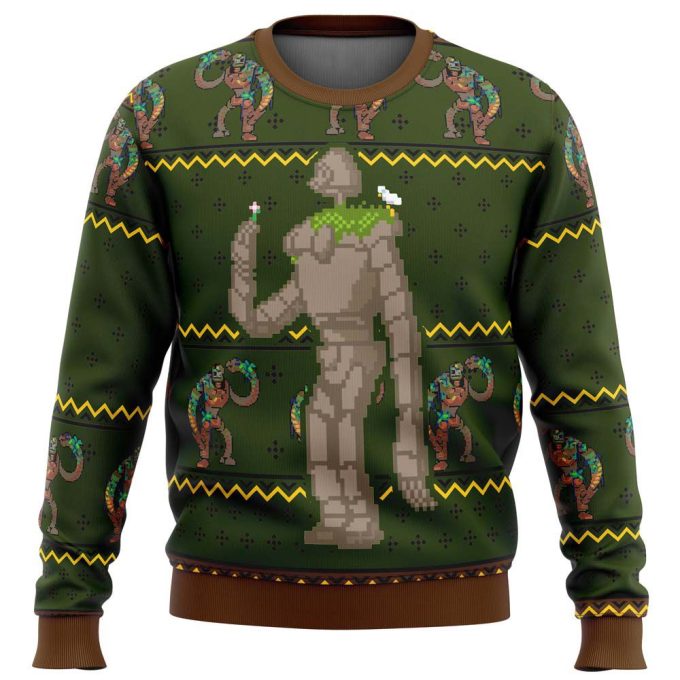 Get Festive with Laputan Robot Soldier Ugly Christmas Sweater – Castle in the Sky Edition