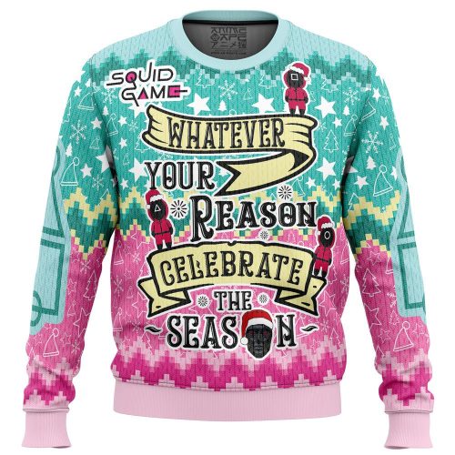 Get Festive with the Celebrate the Season Squid Game Christmas Sweater