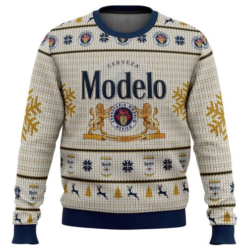 Get Festive with Modelo Ugly Christmas Sweater – Perfect Holiday Gift!