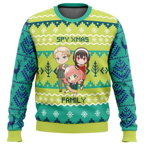 Chibi Spy x Family Ugly Christmas Sweater - Festive & Unique Holiday Apparel