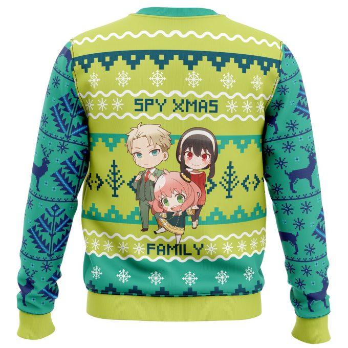 Chibi Spy x Family Ugly Christmas Sweater – Festive & Unique Holiday Apparel