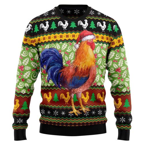 Get Festive with our Chicken Cluck Ry Christmas Graphic Sweater – Ugly Christmas Sweater