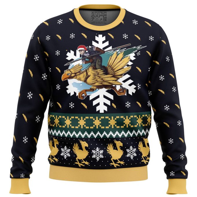 Chocobo Christmas Final Fantasy Ugly Christmas Sweater: Festive Gaming Apparel