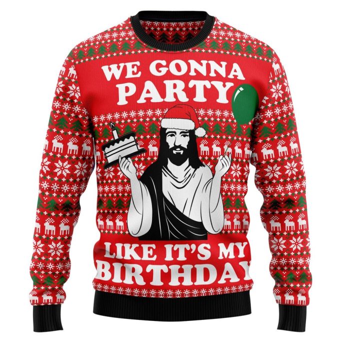 Shop the Festive Christian Party Unisex Crewneck Sweater – Ugly Christmas Sweater