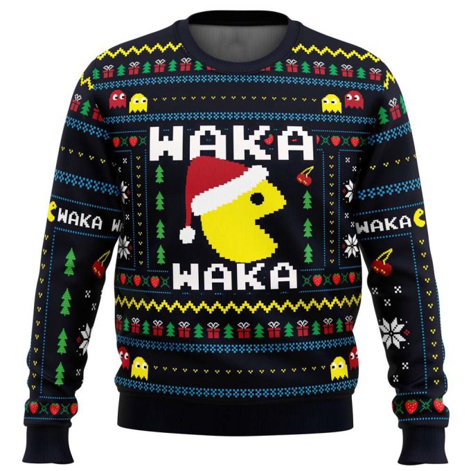 Get Festive with the Arcade Pac-Man Ugly Christmas Sweater – Perfect for the Holidays!