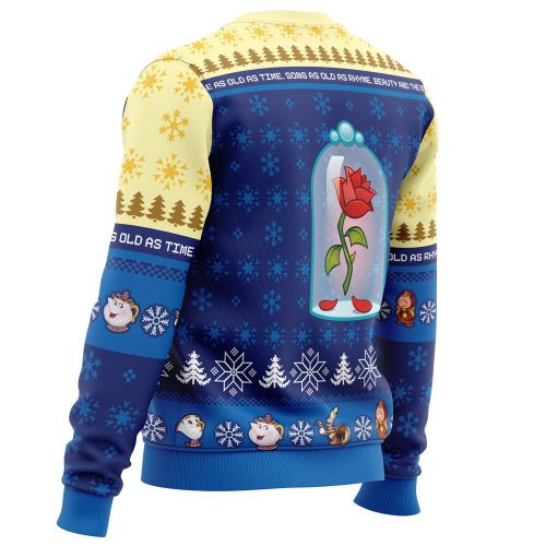 Disney s Beauty and the Beast Ugly Christmas Sweater – Festive Holiday Apparel