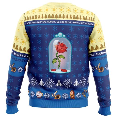 Get Festive with Disney s Beauty and the Beast Ugly Christmas Sweater – Perfect for Christmas!
