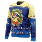 Get Festive with Disney s Beauty and the Beast Ugly Christmas Sweater – Perfect for Christmas!