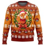 Get Festive with our Christmas Charmander Pokemon Ugly Sweater – Perfect Holiday Gift!