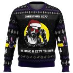 Get Festive with Cyberpunk 2077 Ugly Christmas Sweater – Exclusive Holiday Gear!
