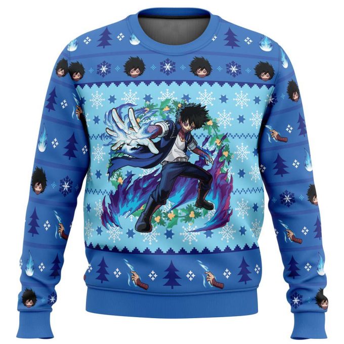 Get Festive with a Christmas Dabi Ugly Sweater from My Hero Academia – Limited Edition!
