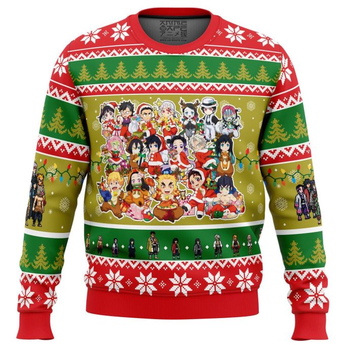 Get in the Holiday Spirit with Demon Slayer Ugly Christmas Sweater – Limited Edition