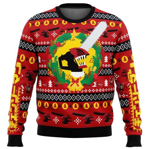 Get Festive with the Chainsaw Man Ugly Christmas Sweater – Christmas Dream Edition!