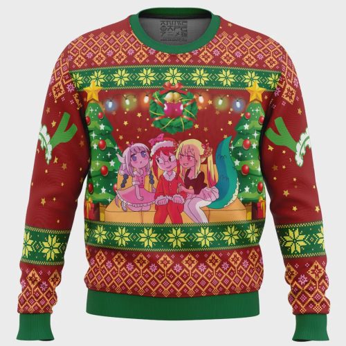 Christmas Family Miss Kobayashi’s Dragon Maid Ugly Christmas Sweater