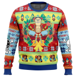 Festive Christmas Franky One Piece: Ugly Christmas Sweater for a Fun Holiday Look!