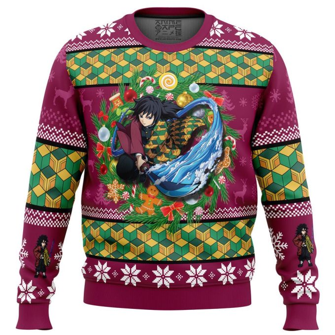 Get Festive with Christmas Giyuu Tomioka Demon Slayer Ugly Sweater – Limited Edition!