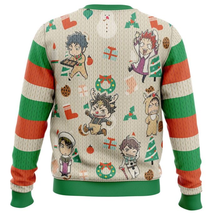 Get Festive with Haikyuu Ugly Christmas Sweater Print – Perfect Holiday Apparel!