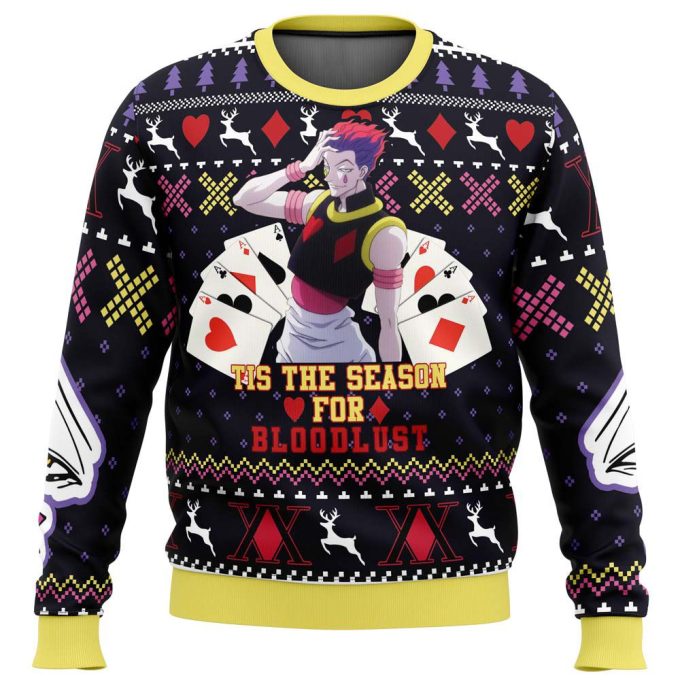 Get Festive with Christmas Hisoka Hunter X Hunter Ugly Sweater – Perfect Holiday Gift!