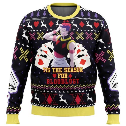 Get Festive with Christmas Hisoka Hunter X Hunter Ugly Sweater – Perfect Holiday Gift!