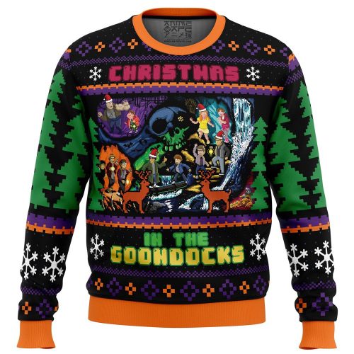 Get Festive with Goonies Ugly Christmas Sweater – Perfect for Christmas in the Goondocks!