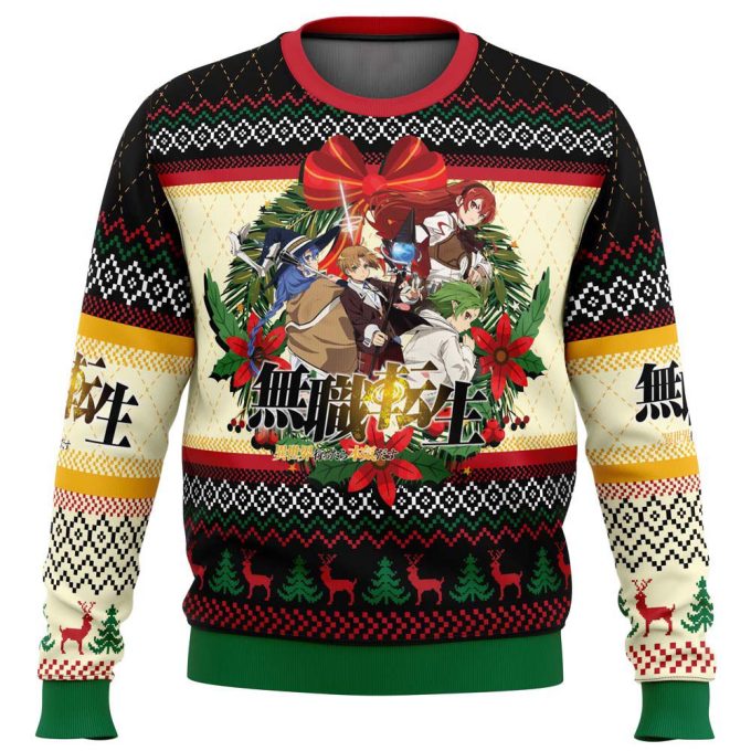 Christmas Is Here Mushoku Tensei Ugly Christmas Sweater: Jobless Reincarnation – Festive & Fun!