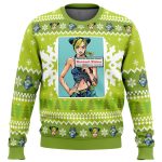 Jolyne Cujoh Jojo’s Bizarre Adventure Christmas Sweater – Festive & Unique Holiday Apparel