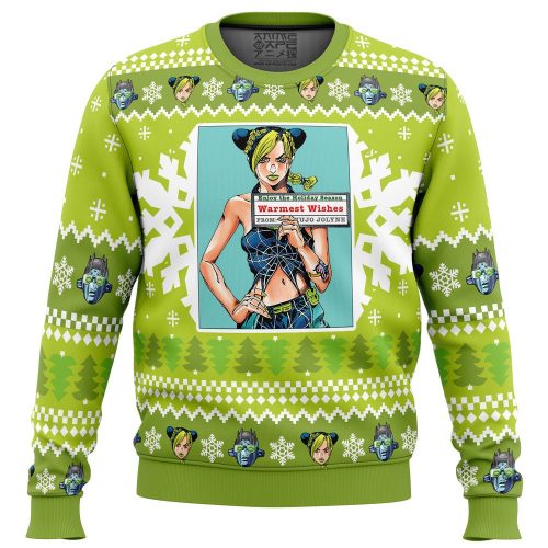 Jolyne Kujo Jojo’s Bizarre Adventure Christmas Sweater – Festive and Funky Holiday Apparel