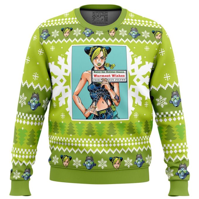 Jolyne Kujo Jojo’s Bizarre Adventure Christmas Sweater – Festive and Funky Holiday Apparel