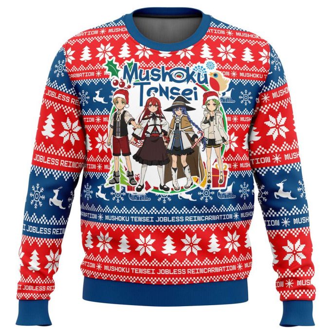 Spread Christmas Joy with Mushoku Tensei: Jobless Reincarnation Ugly Sweater