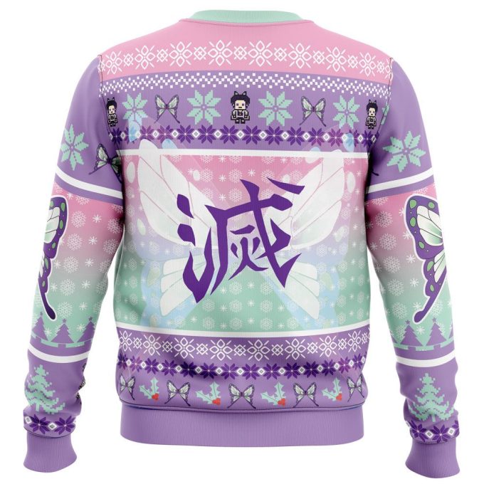 Kochou Shinobu Demon Slayer Ugly Christmas Sweater – Festive Anime-Inspired Design