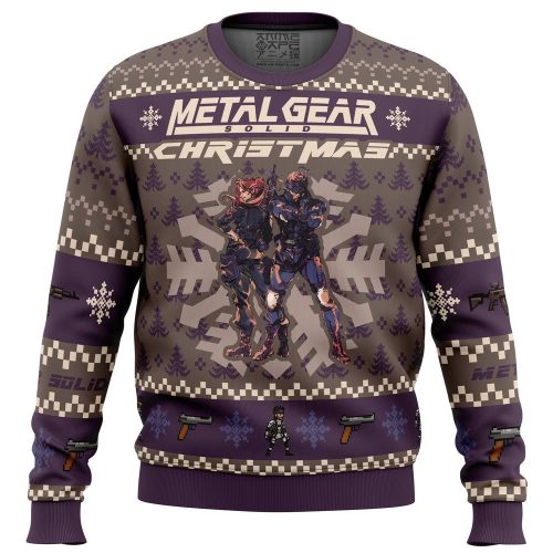 Get Festive with Christmas Metal Gear Solid Ugly Christmas Sweater – Perfect for Gaming Enthusiasts!