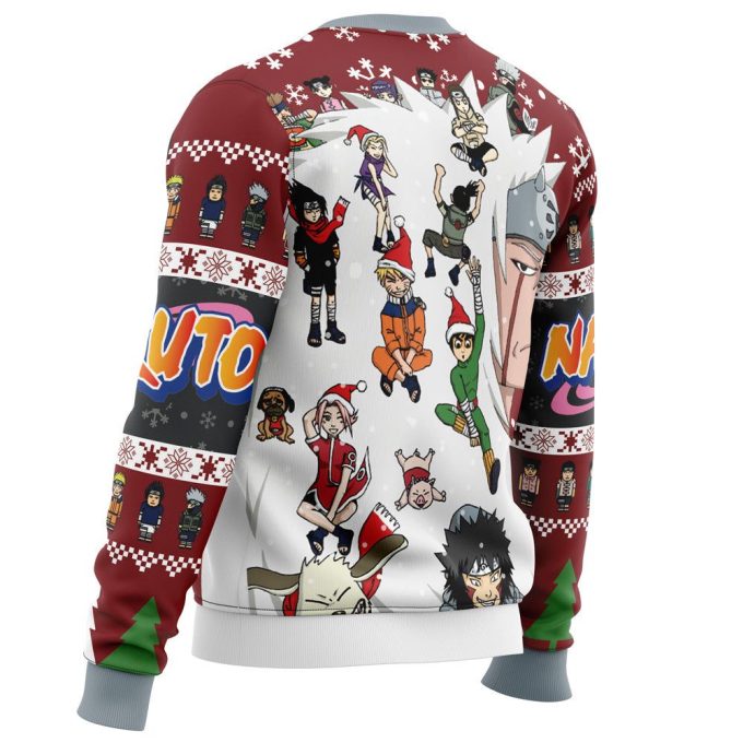 Naruto Ugly Christmas Sweater featuring Christmas Naruto Characters – Get in the Holiday Spirit!