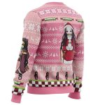 Get Festive with Nezuko Kamado Ugly Christmas Sweater – Demon Slayer Holiday Apparel