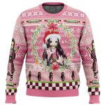 Get Festive with Nezuko Kamado Ugly Christmas Sweater – Demon Slayer Holiday Apparel