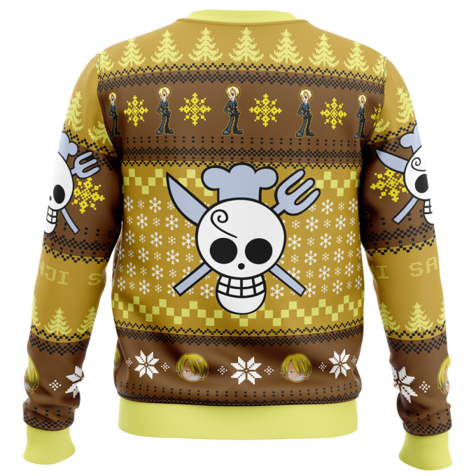 Get Festive with Sanji One Piece Ugly Christmas Sweater – Perfect Holiday Attire!