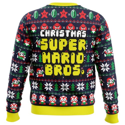 Get Festive with Super Mario Bros Ugly Christmas Sweater – Perfect for the Holidays!