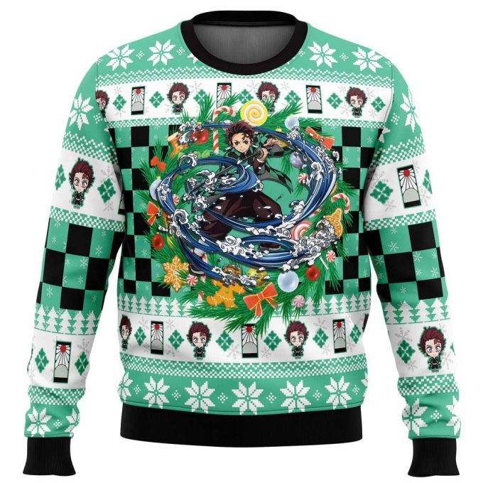 Christmas Tanjiro Kamado Ugly Sweater – Demon Slayer Holiday Apparel