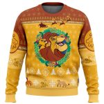 Jingle All the Way with Christmas Lion King Disney Ugly Sweater
