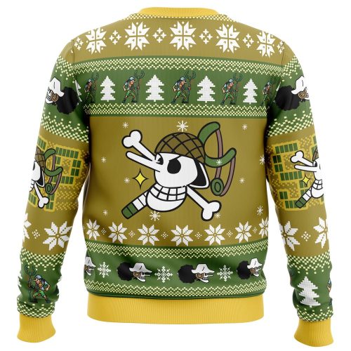 Get Festive with Christmas Usopp One Piece Ugly Sweater – Perfect for the Holiday Season!