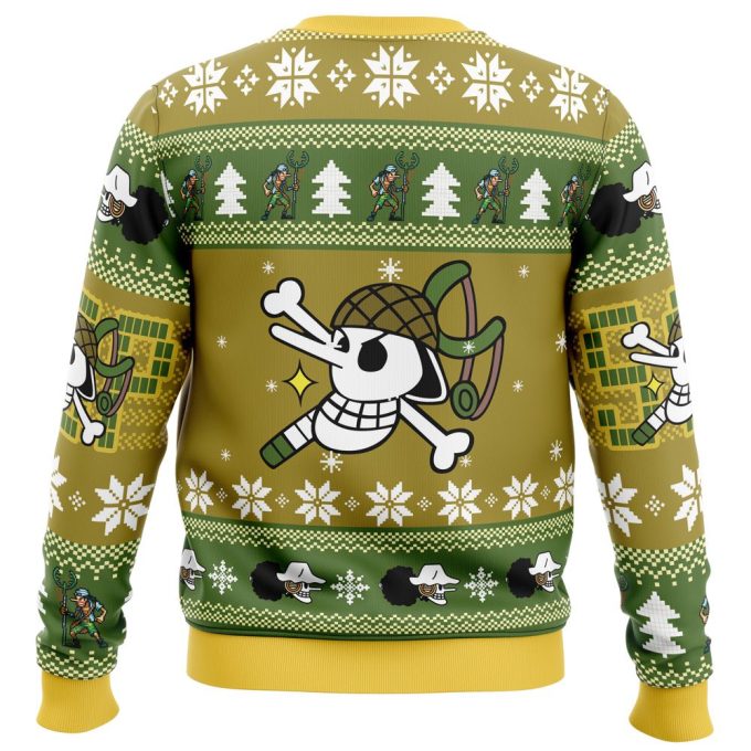 Get Festive with Christmas Usopp One Piece Ugly Sweater – Perfect for the Holiday Season!