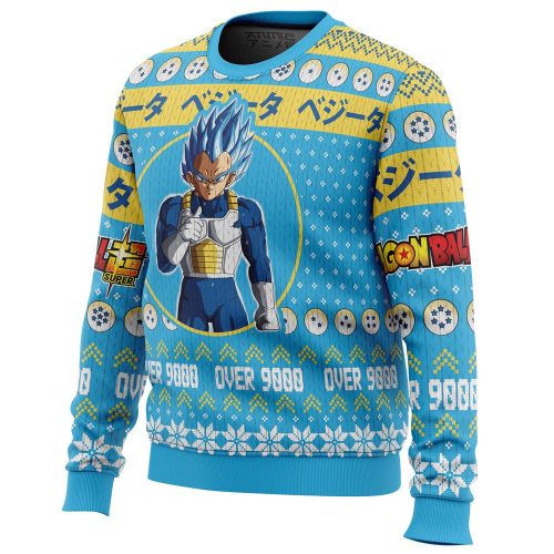 Get Festive with Christmas Vegeta Dragon Ball Z Ugly Sweater!