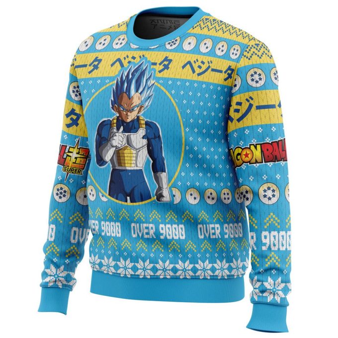 Get Festive with Christmas Vegeta Dragon Ball Z Ugly Sweater!